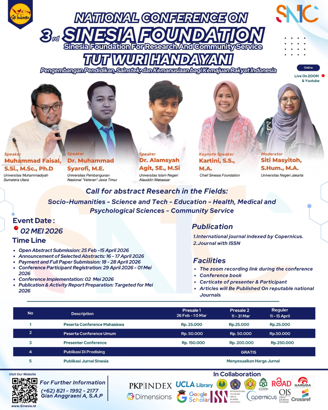 					View Vol. 2 No. 1 (2026): National Conference Sinesia III | Tut Wuri Handayani
				